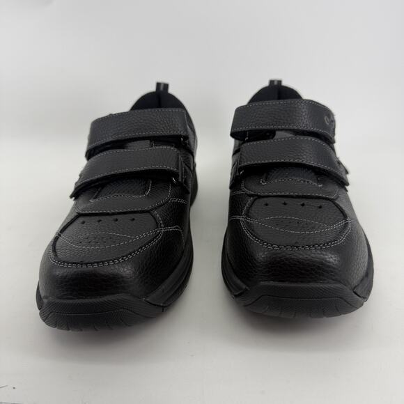 Orthofeet Alamo Shoes Mens Size 10.5 Black Leather Orthopedic Comfort Sneakers main image 15